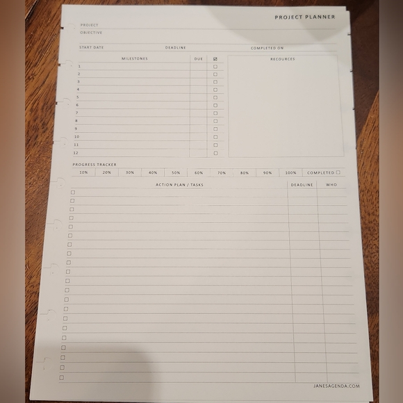 Planner Insert - Picture 2 of 3